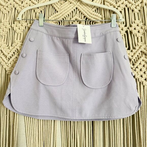 Mable Dresses & Skirts - Mable Lilac “Follow You There” Pocket Mini Skirt Women’s Size Small NWT